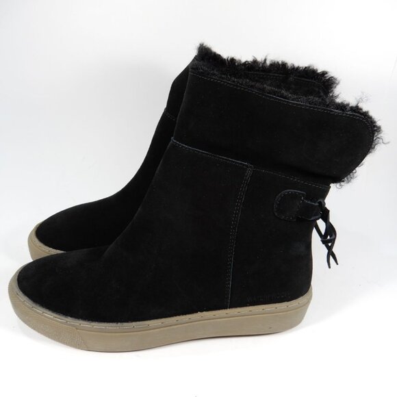 Cougar Devon Waterproof Pull On Booties Boots Size 8 Black Suede Cozy Lined NEW - Picture 10 of 10